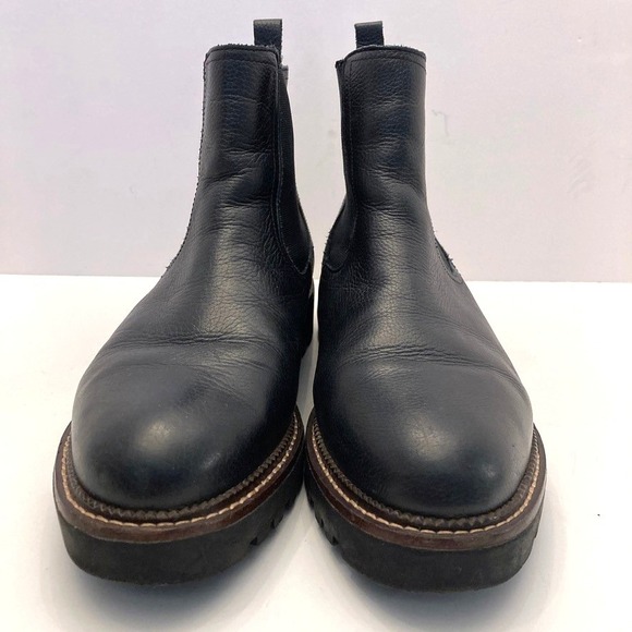 Caslon Miller Water Resistant Lug Chelsea Boot Black Leather Men\'s 13‎ M Shoes